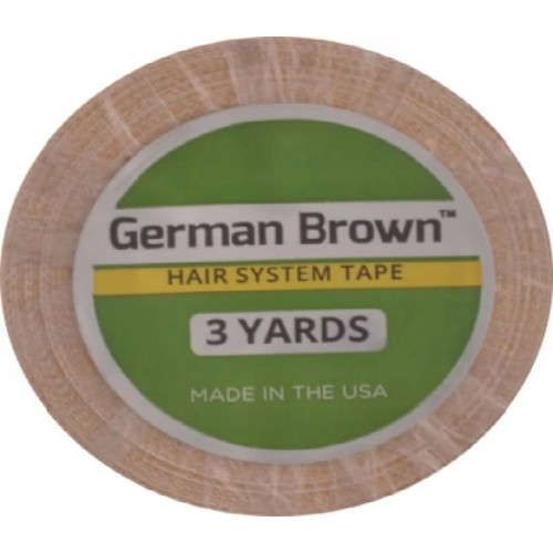 Walker German Brown Liner Cloth Tape – 1/2x3 Inch Wig Hairpiece Tape (72 Strips)